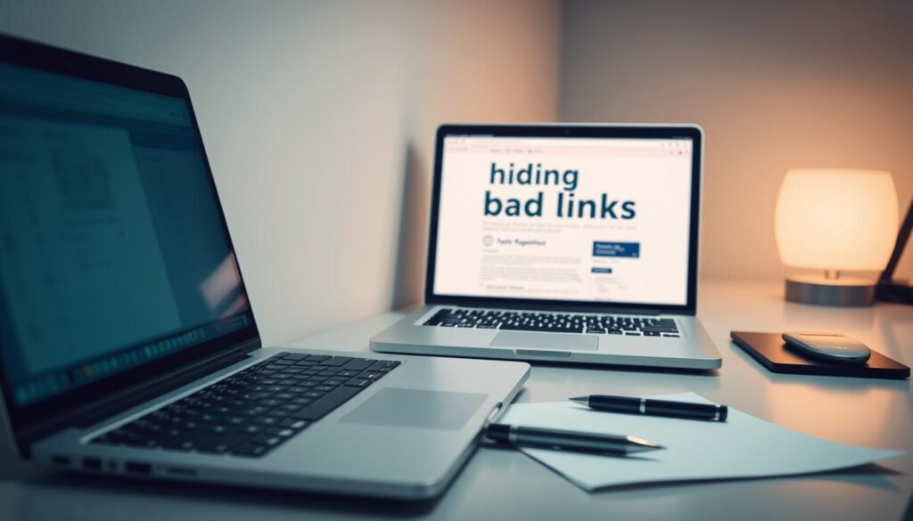 hide bad links