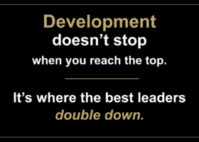 Do high-level C-Suite leaders really need personal development?