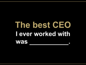 What Makes a Great CEO?